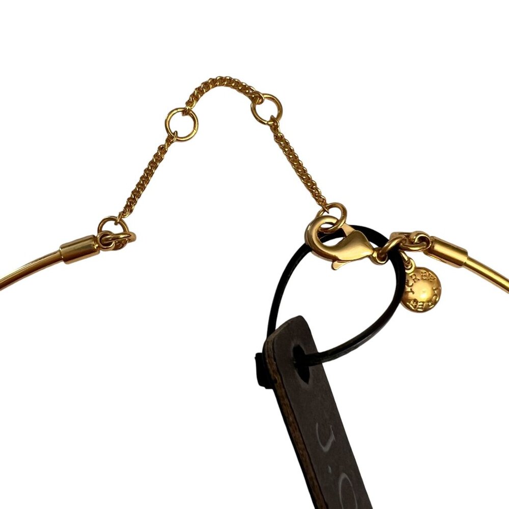 NWT J.Crew Gold-Tone Choker Necklace With Faux Pearls & Adjustable Chain - Picture 6 of 6